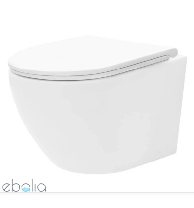 Misa wc podwieszana Carlo Mini Rimless Flat Tornado Pro Rea (REA-C8770)