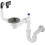 Syfon do zlewozmywaka granitowego 1-komorowego - Space-Saver Titanium Deante (ZXY D949)