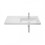 Umywalka meblowa asymetryczna prawa 100x46 cm Gap Roca (A3270ME004)