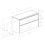 Szafka pod umywalkę 120 cm Gap Pro biały połysk Roca (A857906806)