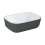 Ceramiczna umywalka nablatowa 46 Reni bicolor white/anthracite mat Elita (RE040460896130)