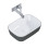 Ceramiczna umywalka nablatowa 46 Reni bicolor white/anthracite mat Elita (RE040460896130)