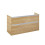 Szafka pod umywalkę 120 cm Gap Pro jasny dąb Roca (A857906464)