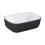 Ceramiczna umywalka nablatowa 46 Reni bicolor white/black mat Elita (RE040460896110)