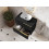 Ceramiczna umywalka nablatowa 46 Reni bicolor white/black mat Elita (RE040460896110)