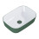 Ceramiczna umywalka nablatowa 46 Reni bicolor white/forest green mat Elita (RE040460896150)