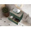 Ceramiczna umywalka nablatowa 46 Reni bicolor white/forest green mat Elita (RE040460896150)