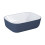 Ceramiczna umywalka nablatowa 46 Reni bicolor white/navy blue mat Elita (RE040460896170)