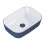 Ceramiczna umywalka nablatowa 46 Reni bicolor white/navy blue mat Elita (RE040460896170)