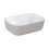 Ceramiczna umywalka nablatowa 46 Reni bicolor white/fume mat Elita (RE040460896140)