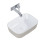 Ceramiczna umywalka nablatowa 46 Reni bicolor white/fume mat Elita (RE040460896140)