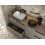 Ceramiczna umywalka nablatowa 46 Reni bicolor white/fume mat Elita (RE040460896140)