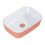 Ceramiczna umywalka nablatowa 46 Reni bicolor white/terra pink mat Elita (RE040460896100)