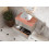 Ceramiczna umywalka nablatowa 46 Reni bicolor white/terra pink mat Elita (RE040460896100)
