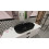 Umywalka nablatowa 80 black matt Babette Elita (145105)