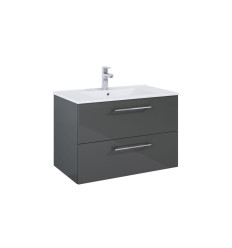 Szafka pod umywalkę 80 cm Roma antracyt połysk Roca (A857950153)