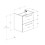 Szafka pod umywalkę 50 cm Roma Compact czarny mat Roca (A857951532)