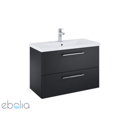 Szafka pod umywalkę 80 cm Roma Compact czarny mat Roca (A857953532)