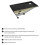 Brodzik prysznicowy kwadratowy 90x90 czarny mat Stone Omnires (STONE90/KBL)