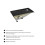 Brodzik prysznicowy kwadratowy 80x80 czarny mat Stone Omnires (STONE80/KBL)