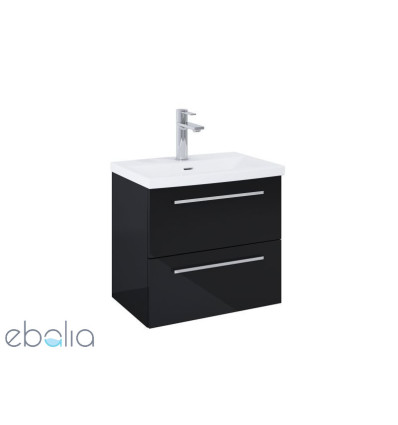 Szafka pod umywalkę 60 cm Kwadro czarny połysk Roca (A857969351)