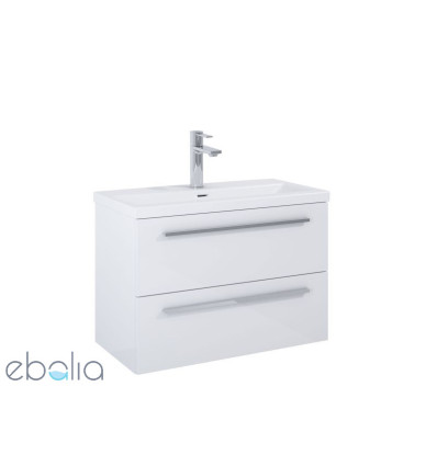 Szafka pod umywalkę 80 cm Kwadro biały połysk Roca (A857970806)