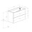 Szafka pod umywalkę 80 cm Kwadro czarny połysk Roca (A857970351)