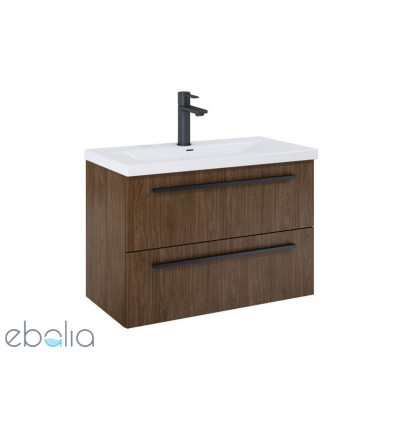 Szafka pod umywalkę 80 cm Kwadro orzech Lincoln Roca (A857970540)