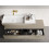 Umywalka ścienna 120 lewa z tworzywa Solid Surface Level white matt/fume matt Elita (RE041461236190)