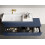 Umywalka ścienna 120 lewa z tworzywa Solid Surface Level white matt/navy blue matt Elita (RE041461236210)