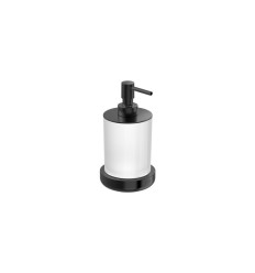 Dozownik szklany nablatowy Tempo Brushed Titanium Black Roca (A817026NM0)
