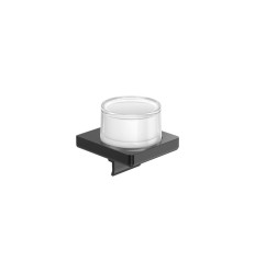 Dozownik szklany ścienny Tempo Brushed Titanium Black Roca (A817037NM0)