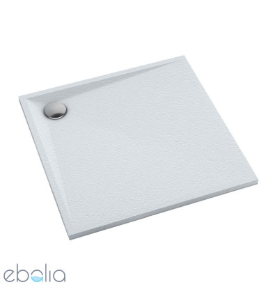 Brodzik prysznicowy kwadratowy 80x80 biały mat Stone Omnires (STONE80/KBM)