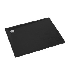 Brodzik prysznicowy 80x120 czarny mat Stone Omnires (STONE80/120BL)