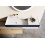 Umywalka ścienna 100 lewa z tworzywa Solid Surface Level bicolor white matt/navy blue matt Elita (RE041461226210)