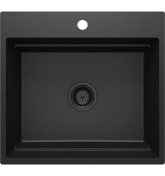 Zlewozmywak granitowy magnetyczny 1-komorowy grafit metalik Magnetic Deante (ZRM G10A)