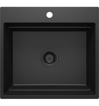 Zlewozmywak granitowy magnetyczny 1-komorowy grafit metalik Magnetic Deante (ZRM G10A)