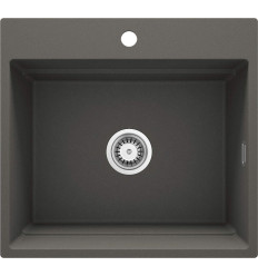 Zlewozmywak granitowy magnetyczny 1-komorowy antracyt metalik Magnetic Deante (ZRM T10A)