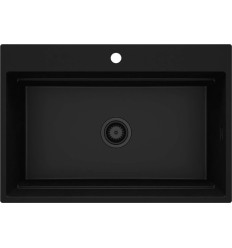Zlewozmywak granitowy magnetyczny 1-komorowy czarny Magnetic Deante (ZRM N10B)
