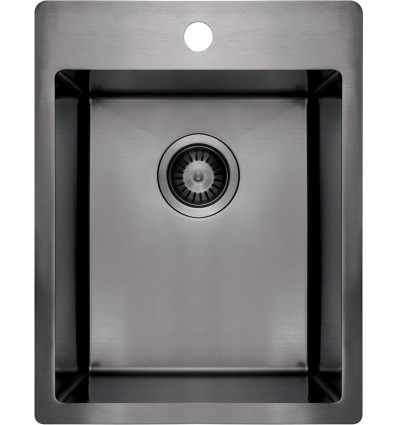 Zlewozmywak stalowy 1-komorowy titanium Olfato Deante (ZPO D10E)