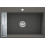 Zlewozmywak granitowy magnetyczny 1-komorowy antracyt metalik Magnetic Deante (ZRM T10B)