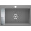 Zlewozmywak granitowy magnetyczny 1-komorowy szary metalik Magnetic Deante (ZRM S10B)