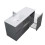Umywalka ceramiczna 120 (60+60) lewa Skappa Elita (145955)