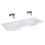 Umywalka ceramiczna 120 Skappa duo bez otworów white Elita (RE041200068060)