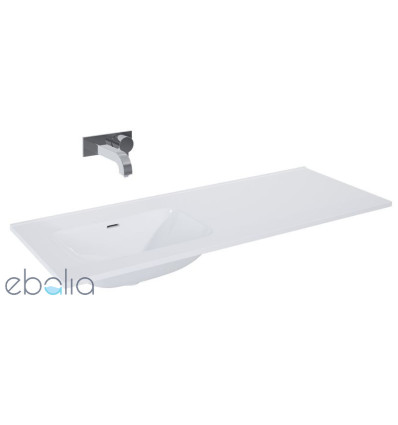 Umywalka ceramiczna 120 (60+60) lewa Skappa white Elita (RE041201068060)