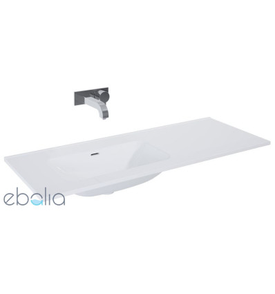 Umywalka ceramiczna 120 (80+40) lewa bez otworu Skappa white Elita (RE041201168060)