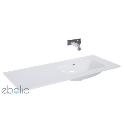 Umywalka ceramiczna 120 (40+80) prawa bez otworu Skappa white Elita (RE041202168060)