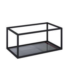 Stelaż podszafkowy z półka szklaną 80 Look black mat Elita (RE150800107160)