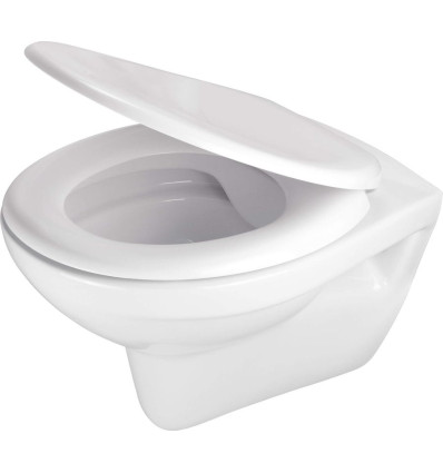 Miska WC z deską bezkołnierzowa Boro Deante (CMOD6SPW)