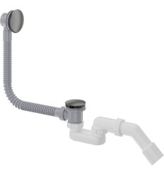 Syfon do wanny click-clack z przelewem Titanium Prizma Deante (NHC D57B)